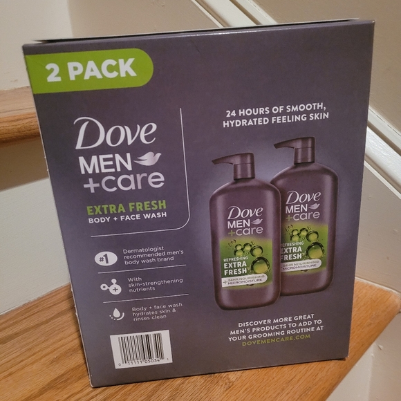 NEW Dove Men Care Extra Fresh Body & Face Wash 32 fl oz/Bottle - Picture 3 of 5